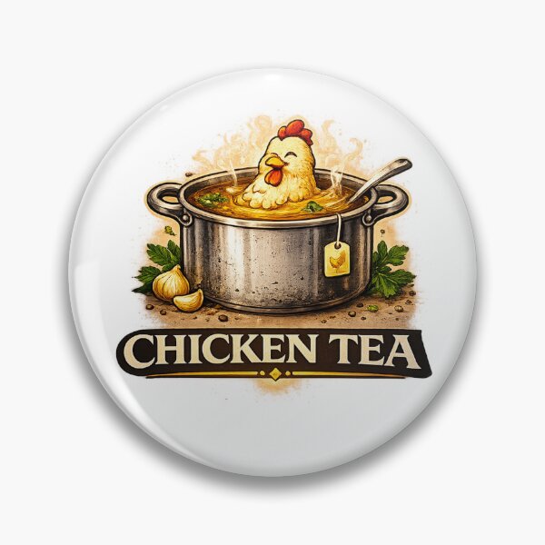 Item preview, Chicken Tea Funny Chicken In Soup Pot Meme Design designed and sold by MarekBu.