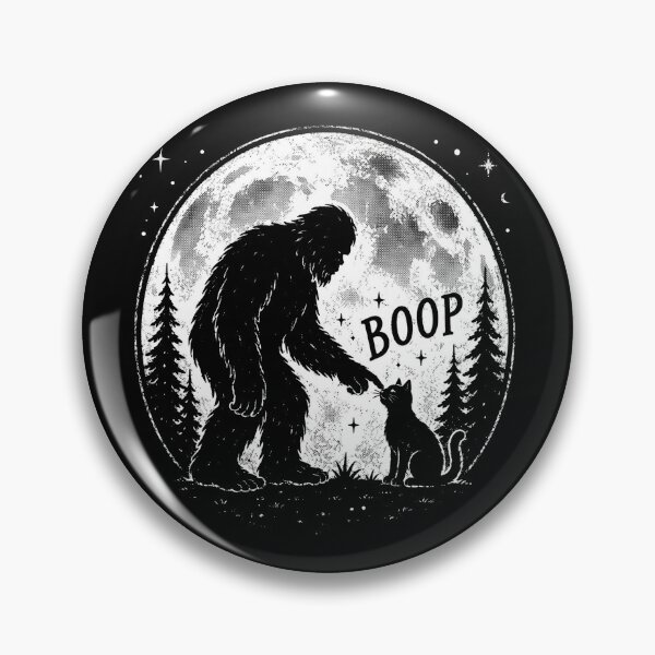 Item preview, Bigfoot Cat Boop Full Moon designed and sold by Bralipse.
