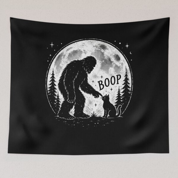 Item preview, Bigfoot Cat Boop Full Moon designed and sold by Bralipse.