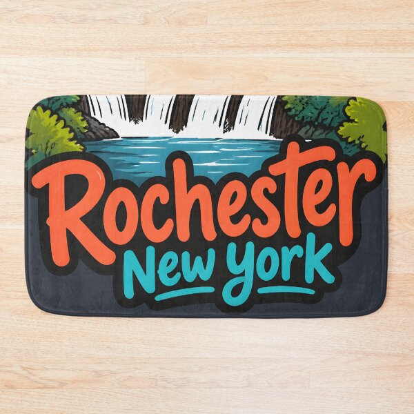 Item preview, Rochester New York Cute Skyline Retro Cityscape  designed and sold by HowToCanadian.