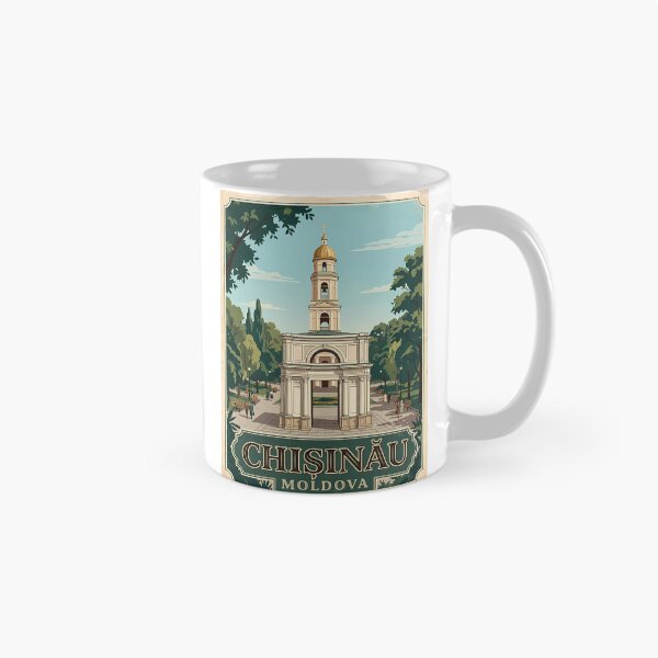 Item preview, Chisinau Moldova Vintage Travel Poster designed and sold by Ar0undTheW0rld.