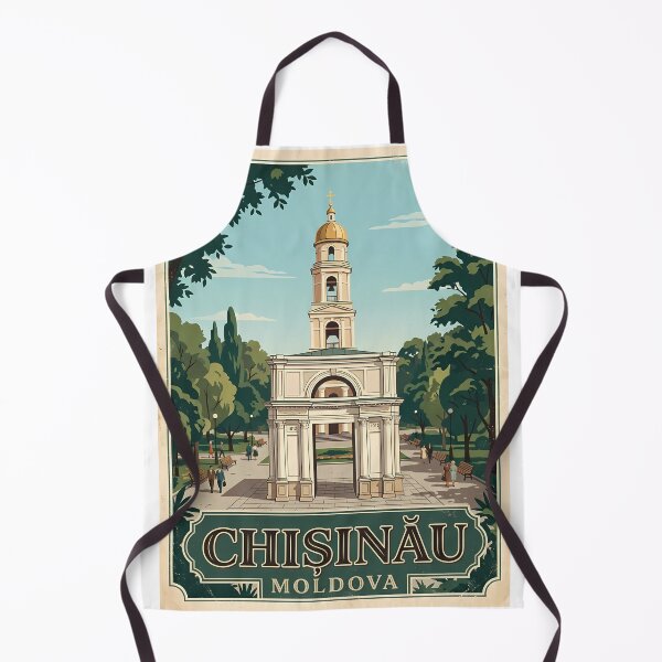 Item preview, Chisinau Moldova Vintage Travel Poster designed and sold by Ar0undTheW0rld.