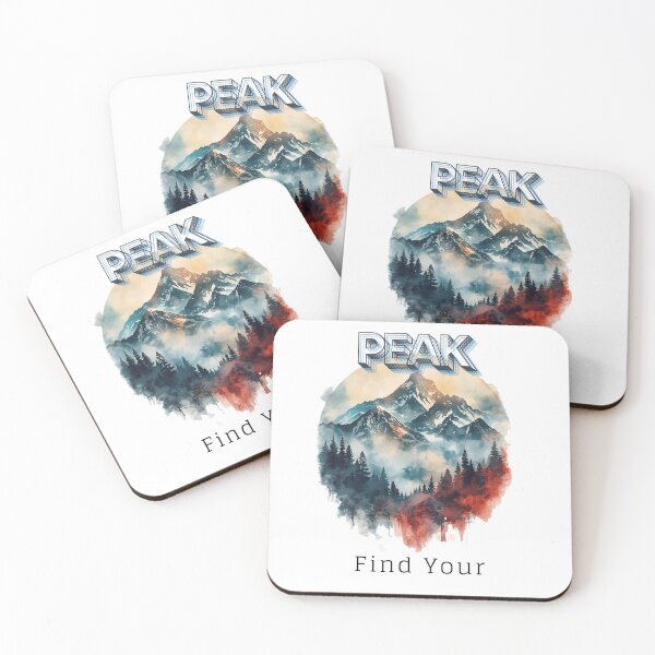 Item preview, Find Your Peak T-shirt for Mountain Lovers T-Shirt designed and sold by Lopez-Design.