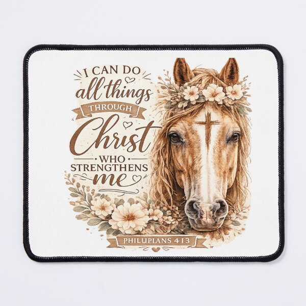 Item preview, Christian Horse Floral Shirt | Philippians 4:13 Faith Horse Design | Western Cowgirl Christian Aesthetic designed and sold by Ashes to Artistry.