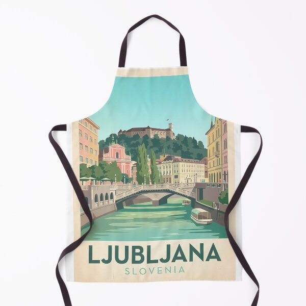 Artikelvorschau, Vintage-Reiseposter Ljubljana, Slowenien entworfen und verkauft von Ar0undTheW0rld.