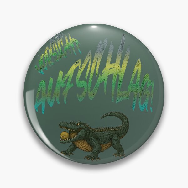 Item preview, ALLIGATOR WITH TENNIS BALL designed and sold by MonsoonInkX.