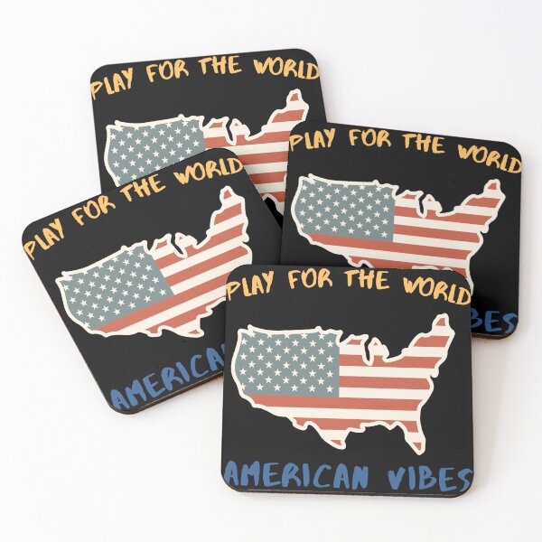 Item preview, Play For The World American Vibes Retro USA Design designed and sold by NeO² Studio.