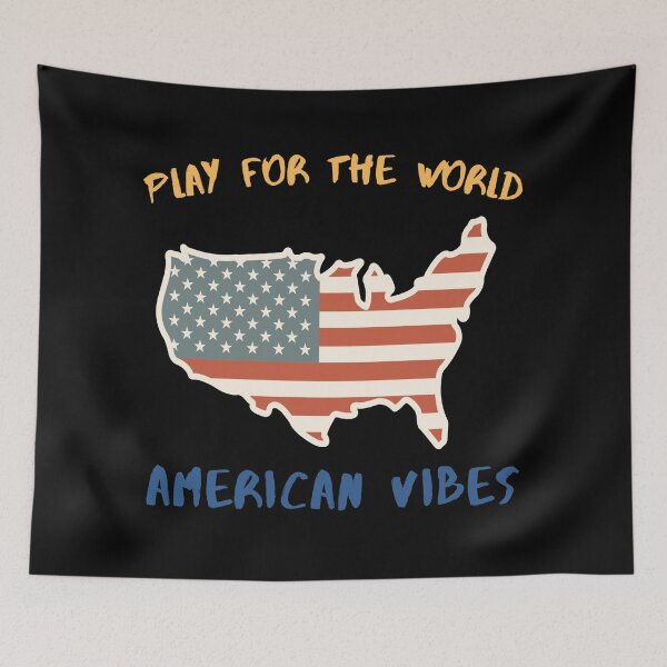 Item preview, Play For The World American Vibes Retro USA Design designed and sold by NeO² Studio.