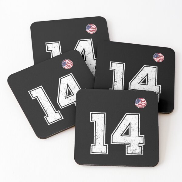 Item preview, Soccer player Jersey number 14 Usa Fans designed and sold by RoyesButler.