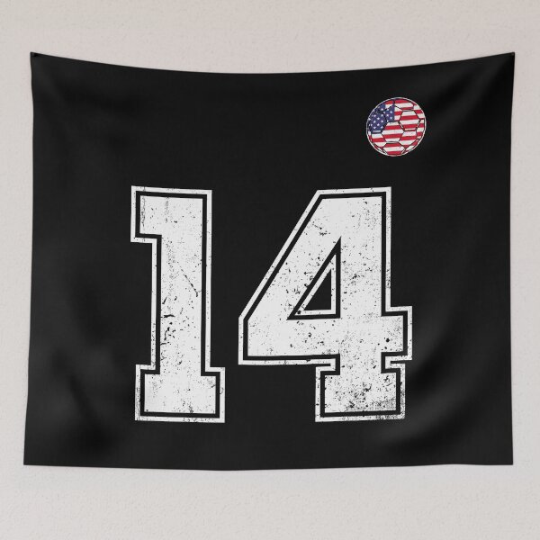 Item preview, Soccer player Jersey number 14 Usa Fans designed and sold by RoyesButler.