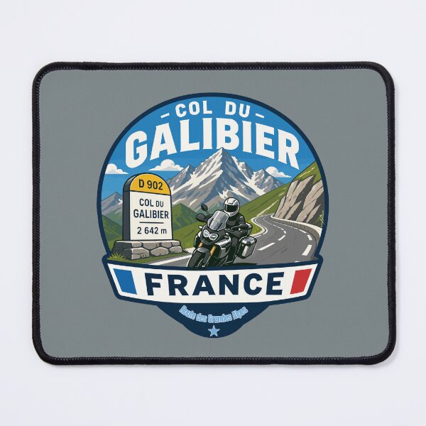 Item preview, Col du Galibier France Route des Grandes Alpes Motorcycle Sticker TShirt 07 designed and sold by OuterShellUK.