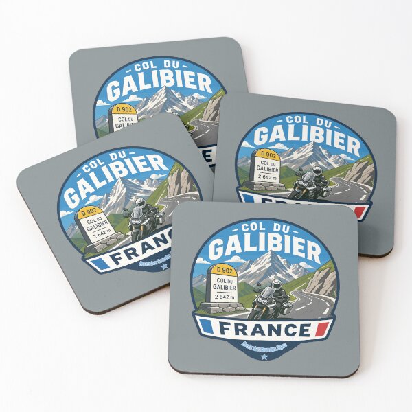 Item preview, Col du Galibier France Route des Grandes Alpes Motorcycle Sticker TShirt 07 designed and sold by OuterShellUK.
