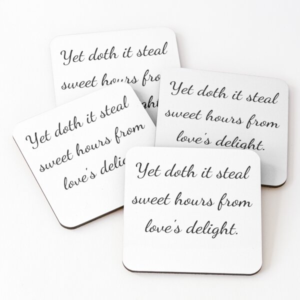 Item preview, "Yet doth it steal sweet hours from love's delight." - handwriting black designed and sold by ariksworld.