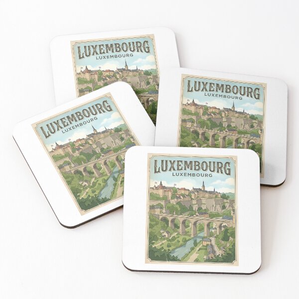 Item preview, Luxembourg Vintage Travel Poster designed and sold by Ar0undTheW0rld.