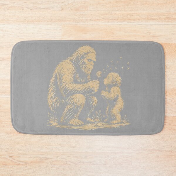 Item preview, Blowing Wishes Funny Bigfoot Blowing Dandelion Vintage Art designed and sold by GreggRoss.