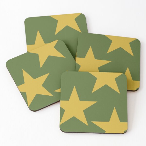 Item preview, Three Golden Stars on Emerald Green designed and sold by BriSher.