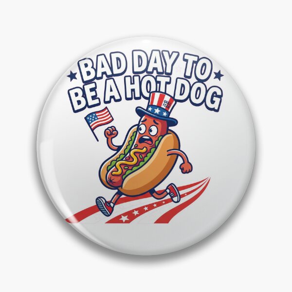 Item preview, Bad Bad Day to Be A Hot Dog 4th of July Independence Day T-Shirt designed and sold by Lopez-Design.