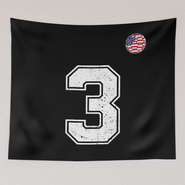 Item preview, Soccer player Jersey number 3 Usa Fans designed and sold by RoyesButler.