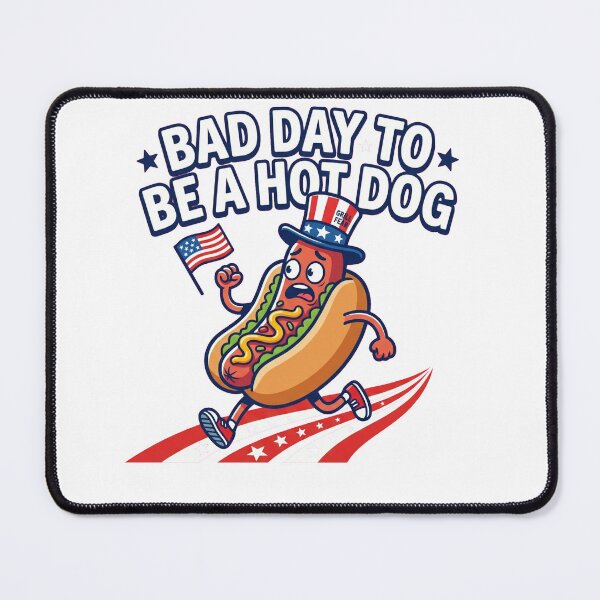 Item preview, Bad Bad Day to Be A Hot Dog 4th of July Independence Day T-Shirt designed and sold by Lopez-Design.