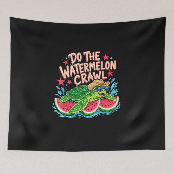 Item preview, Cute Do the Watermelon Crawl Turtle Girly Funny Summer Beach designed and sold by FrankIsabel.