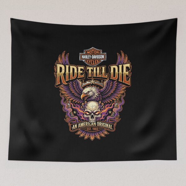 Item preview, Copy of Harley Davidson Freedom Rider Custom Motorcycle Illustration designed and sold by enzoade.