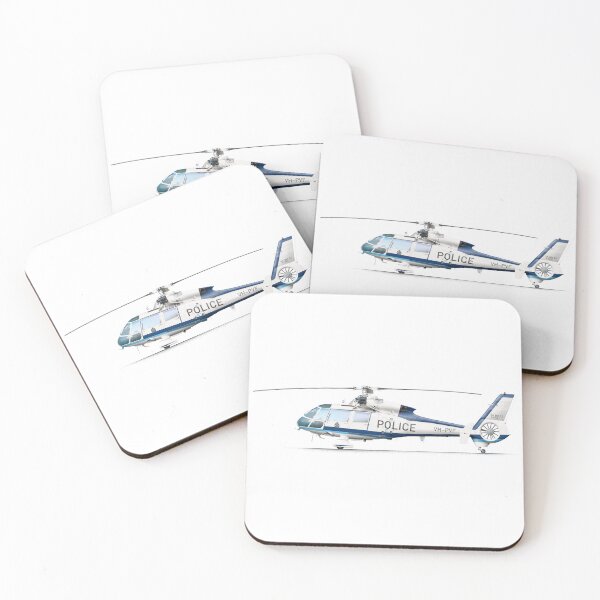 Item preview, Aerospatiale AS365C1 VH-PVF VicPol 1980 designed and sold by Grubby Fingers Aircraft Illustration.