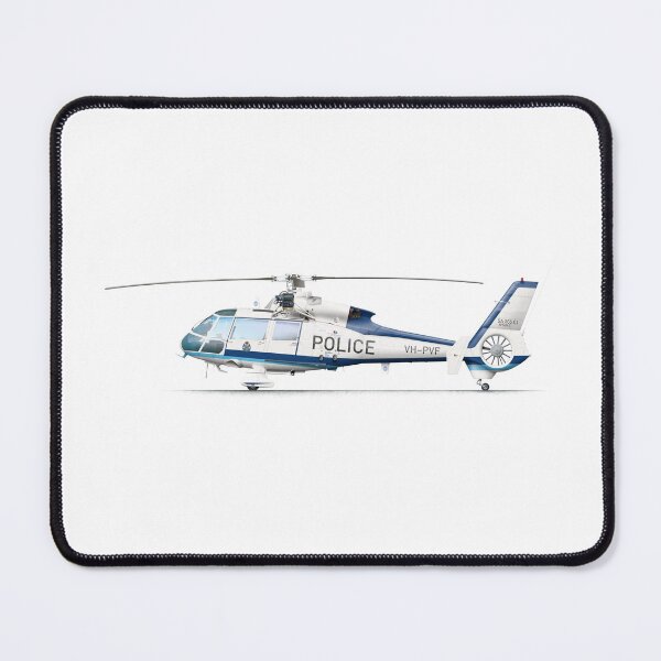 Item preview, Aerospatiale AS365C1 VH-PVF VicPol 1980 designed and sold by Grubby Fingers Aircraft Illustration.
