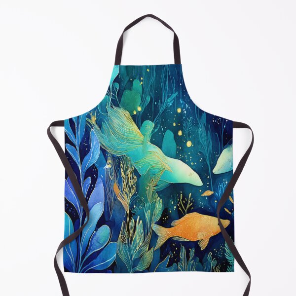 Item preview, Deep Sea Garden Watercolor Fantasy Art designed and sold by AtlantiqArt.