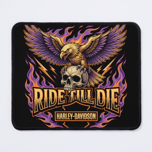 Item preview, Ride Till Die Harley Davidson American Rider Illustration designed and sold by enzoade.