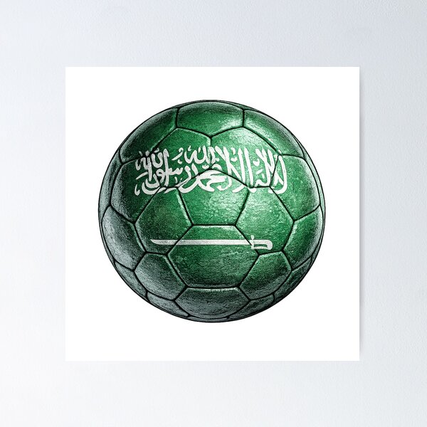 Item preview, Saudi Arabia Football Flag Design designed and sold by redsharkuk.