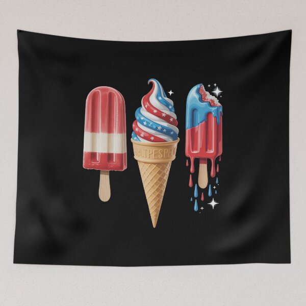 Item preview, 4th Of July Popsicle Red White Blue American Flag Patriotic designed and sold by TyraYoung.