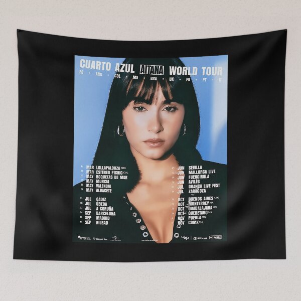 Item preview, Aitana Cuarto Azul Gira Mundial 2026 Aym designed and sold by LooneySkins.