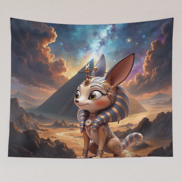 Item preview, Moonlit Guardian of the Ancient Sands designed and sold by nicky2342.