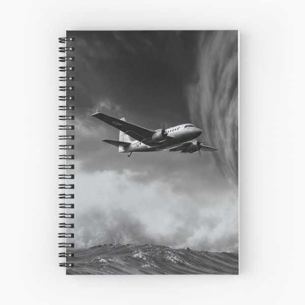 Item preview, Into the Abyss - Ocean Vortex and Vintage Airplane Black and White Art designed and sold by islam gamal.