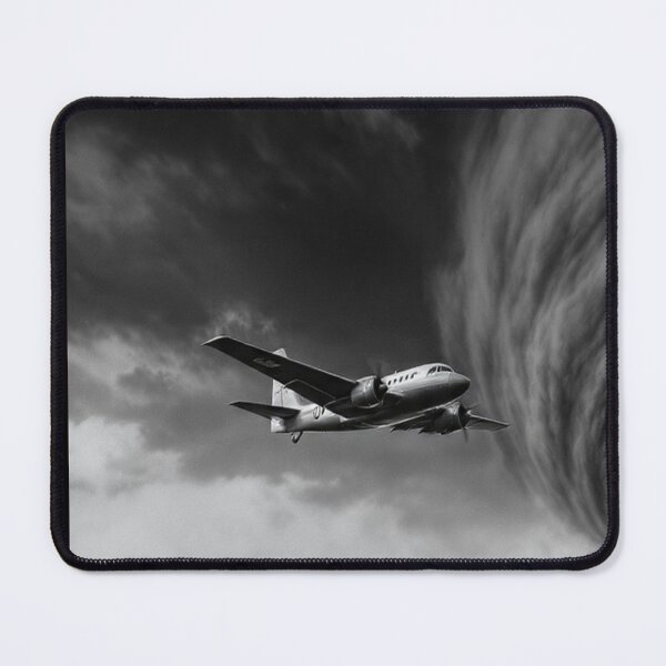 Item preview, Into the Abyss - Ocean Vortex and Vintage Airplane Black and White Art designed and sold by islam gamal.
