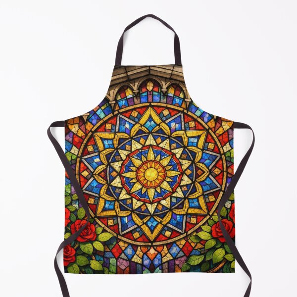 Item preview, The stained-glass window unfolds a poetic mosaic of light and stone. designed and sold by Sigtrix.