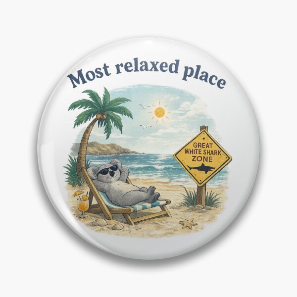 Item preview, Most Relax Place Lucky Bay Great White Shark Zone Beach designed and sold by Yellowriversss.