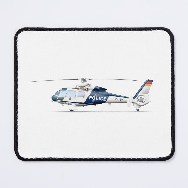 Item preview, Aerospatiale AS365C1 VH-PVF VicPol 1984 designed and sold by Grubby Fingers Aircraft Illustration.