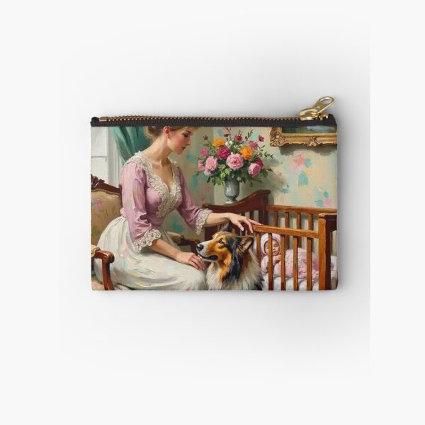 Item preview, Nursery Nanny Cosmic Companion Collie Heir loom Memorial Art designed and sold by highvibz72.