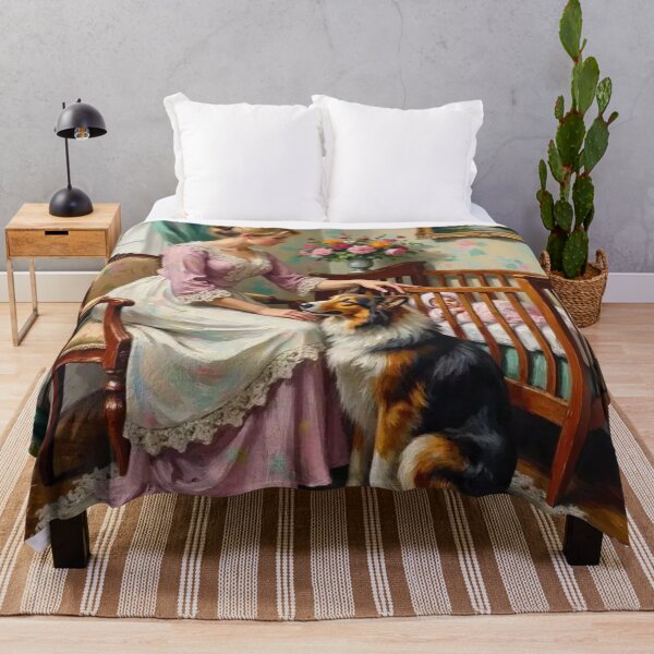 Item preview, Nursery Nanny Cosmic Companion Collie Heir loom Memorial Art designed and sold by highvibz72.