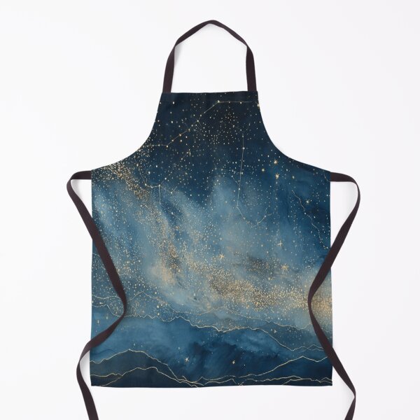 Item preview, Mystical Golden Stars Celestial Sky Art designed and sold by AtlantiqArt.
