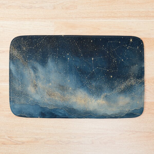 Item preview, Mystical Golden Stars Celestial Sky Art designed and sold by AtlantiqArt.