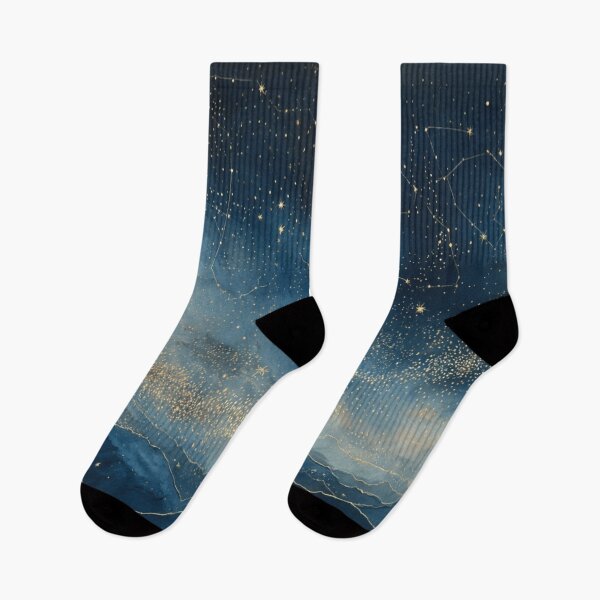 Item preview, Mystical Golden Stars Celestial Sky Art designed and sold by AtlantiqArt.