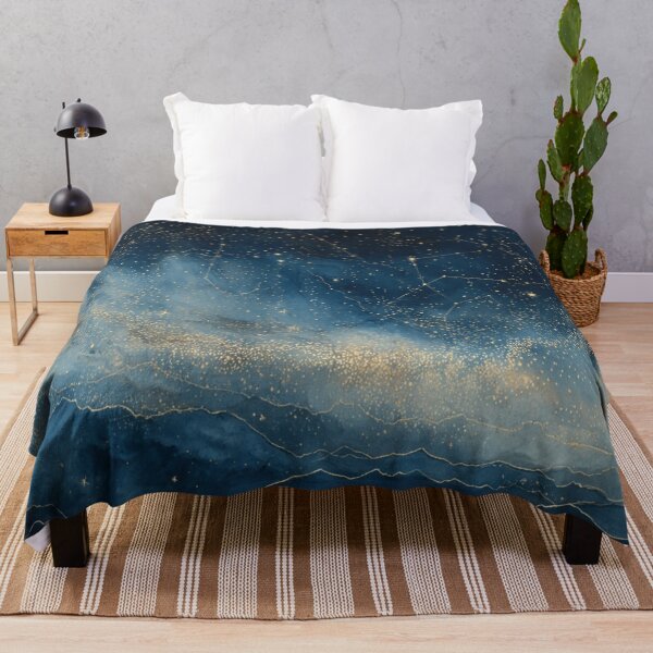 Item preview, Mystical Golden Stars Celestial Sky Art designed and sold by AtlantiqArt.