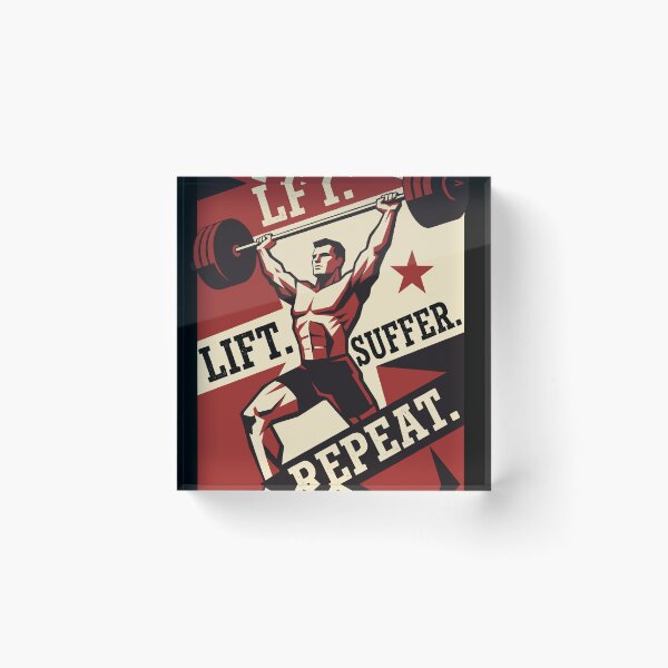 Item preview, Lift Suffer Repeat — Bold Typography V3 designed and sold by 1RSN.