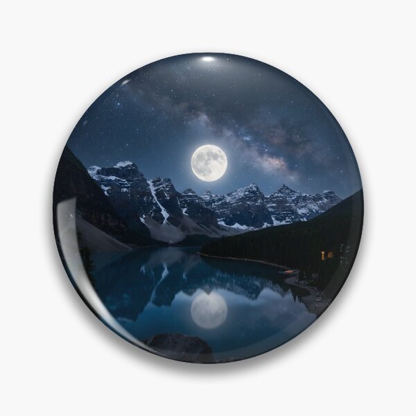 Item preview, Moody Misty Green Forest Waterfall Lone Hiker Landscape designed and sold by novadawy.