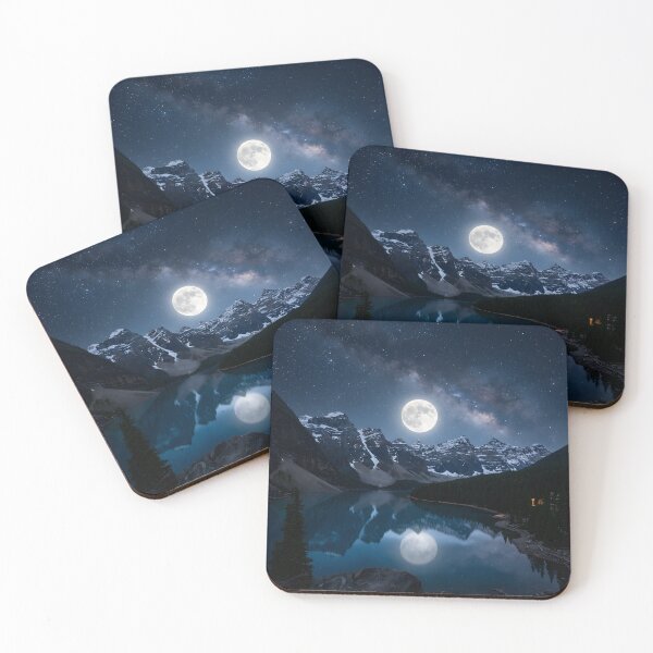 Item preview, Moody Misty Green Forest Waterfall Lone Hiker Landscape designed and sold by novadawy.