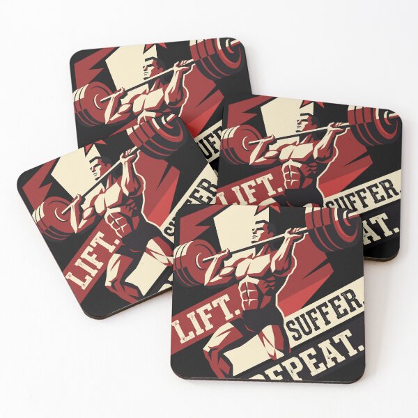 Item preview, Lift Suffer Repeat — Propaganda Poster V1 designed and sold by 1RSN.