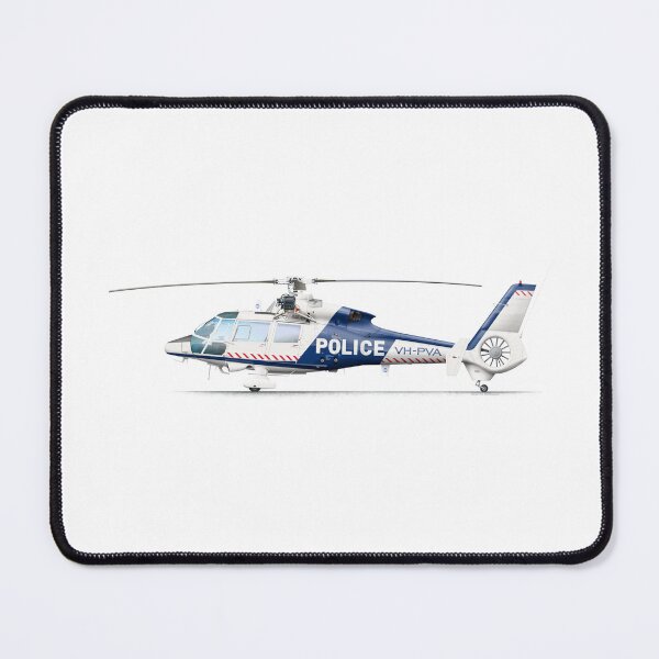 Item preview, Aerospatiale AS365C1 VH-PVA VicPol 1986 designed and sold by Grubby Fingers Aircraft Illustration.