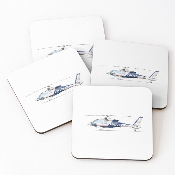 Item preview, Aerospatiale AS365C1 VH-PVA VicPol 1986 designed and sold by Grubby Fingers Aircraft Illustration.